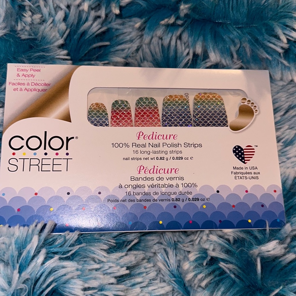 Color street pedicure polish strips